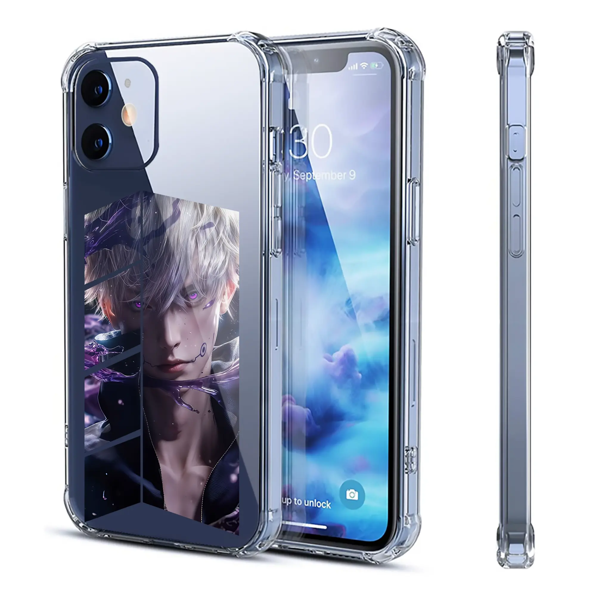 呪術廻戦 グッズ,狗巻 棘 - IPhone 12シリーズ対応 ・ 透明スマホケース ・ クリアソフトケース ・ TPU素材 ・ 耐衝撃 ・ 高密着 ・ 防汚 防指紋 ・ 簡単着脱